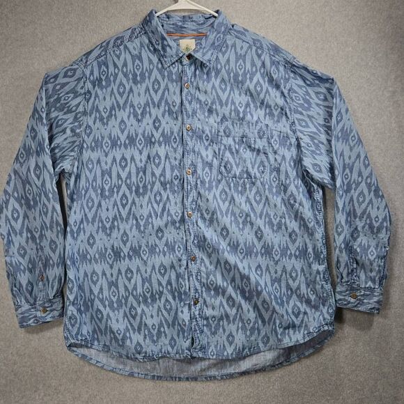 Territory Ahead Shirt Button Down Aztec Tribal Pattern 2XL Long Sleeve - Picture 2 of 10